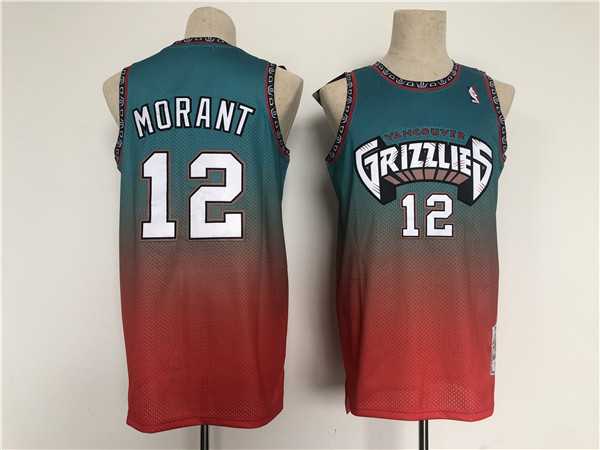 Memphis Grizzlies #12 Ja Morant Teal Red Throwback Stitched Jersey,We sell and wholesale Memphis Grizzlies #12 Ja Morant Teal Red Throwback Stitched Jersey on line form chian!